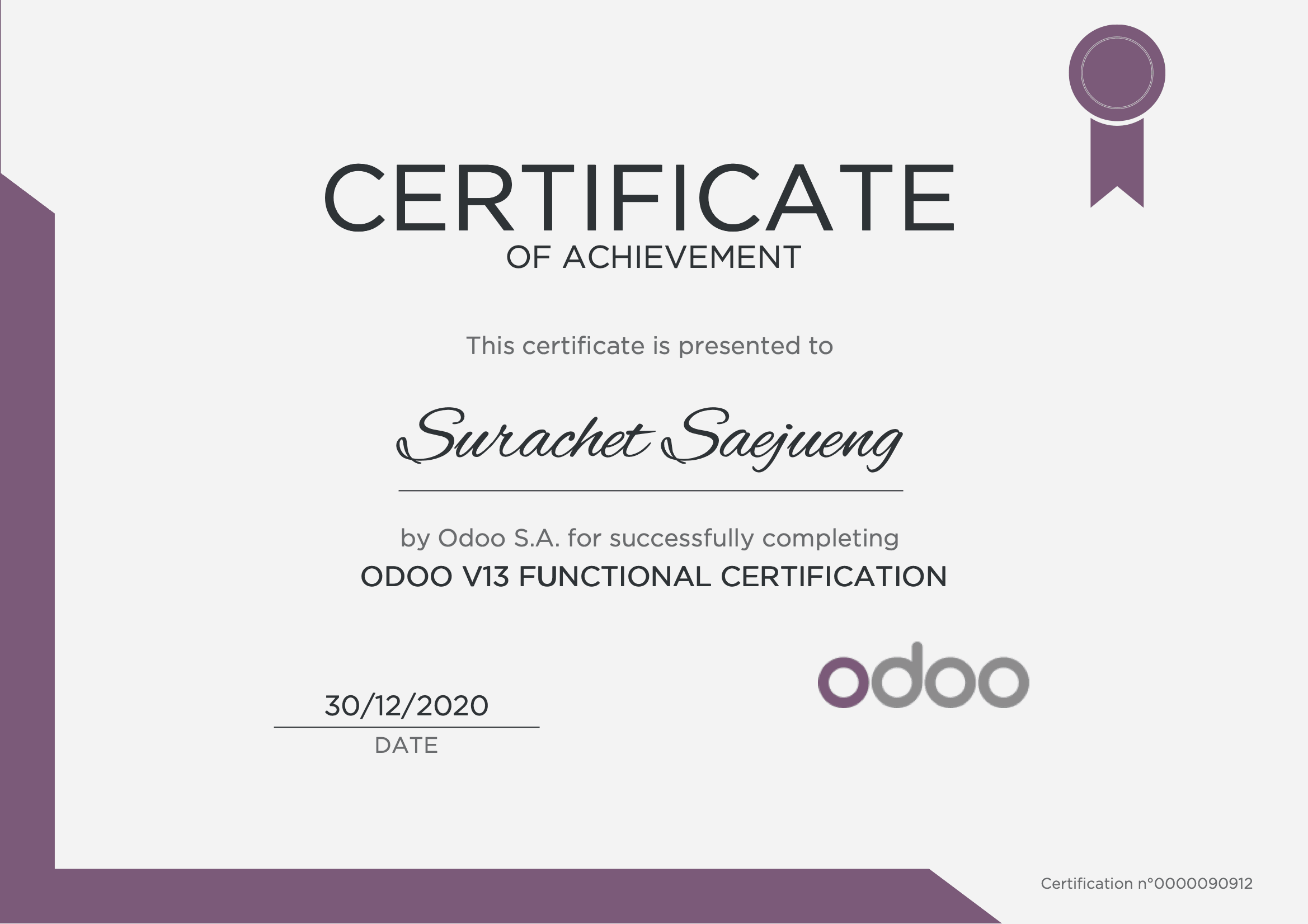 Odoo - Sample 1 for three columns